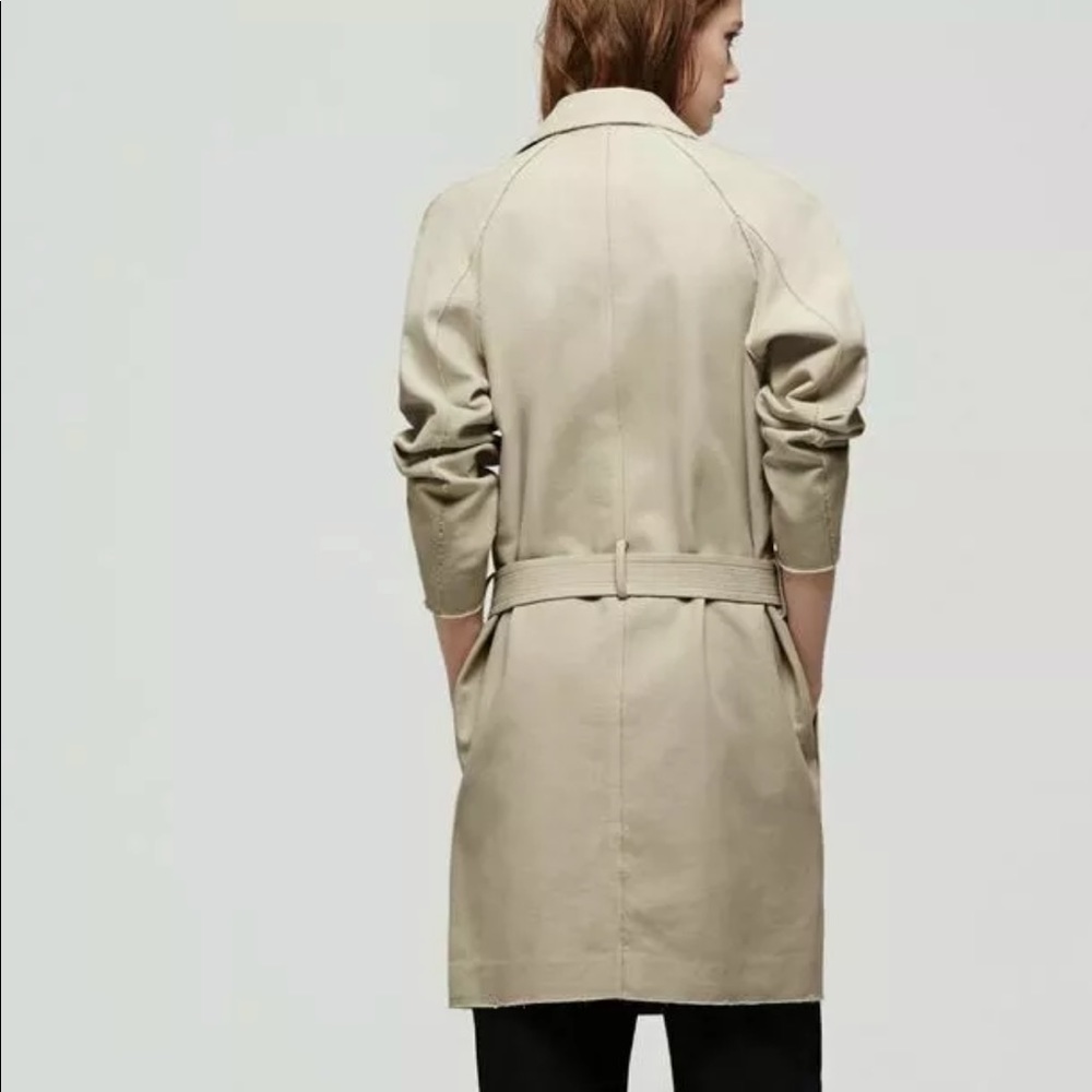 Rag and bone oxford tan Port trench coat xs - Picture 9 of 10